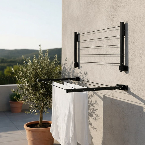 Varal Reforçado De Roupa 60 Kg Dobrável Para Parede Fortmaq.jpg