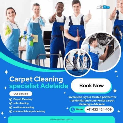 If you are looking for a Carpet Cleaning specialist Adelaide to breathe new life into your carpets, contact Inverclean. Their skilled team uses cutting-edge, pet-friendly methods to tackle tough stains and odours, leaving spaces spotless and inviting. Inverclean carefully assesses each carpet, applying quick-drying solutions for a customised clean. With a decade of experience, they serve Adelaide’s homes and businesses, ensuring every job sparkles. Their commitment to quality makes carpets look and feel brand-new. Visit: https://inverclean.com.au/