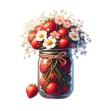 Strawberrylicious flowerjar