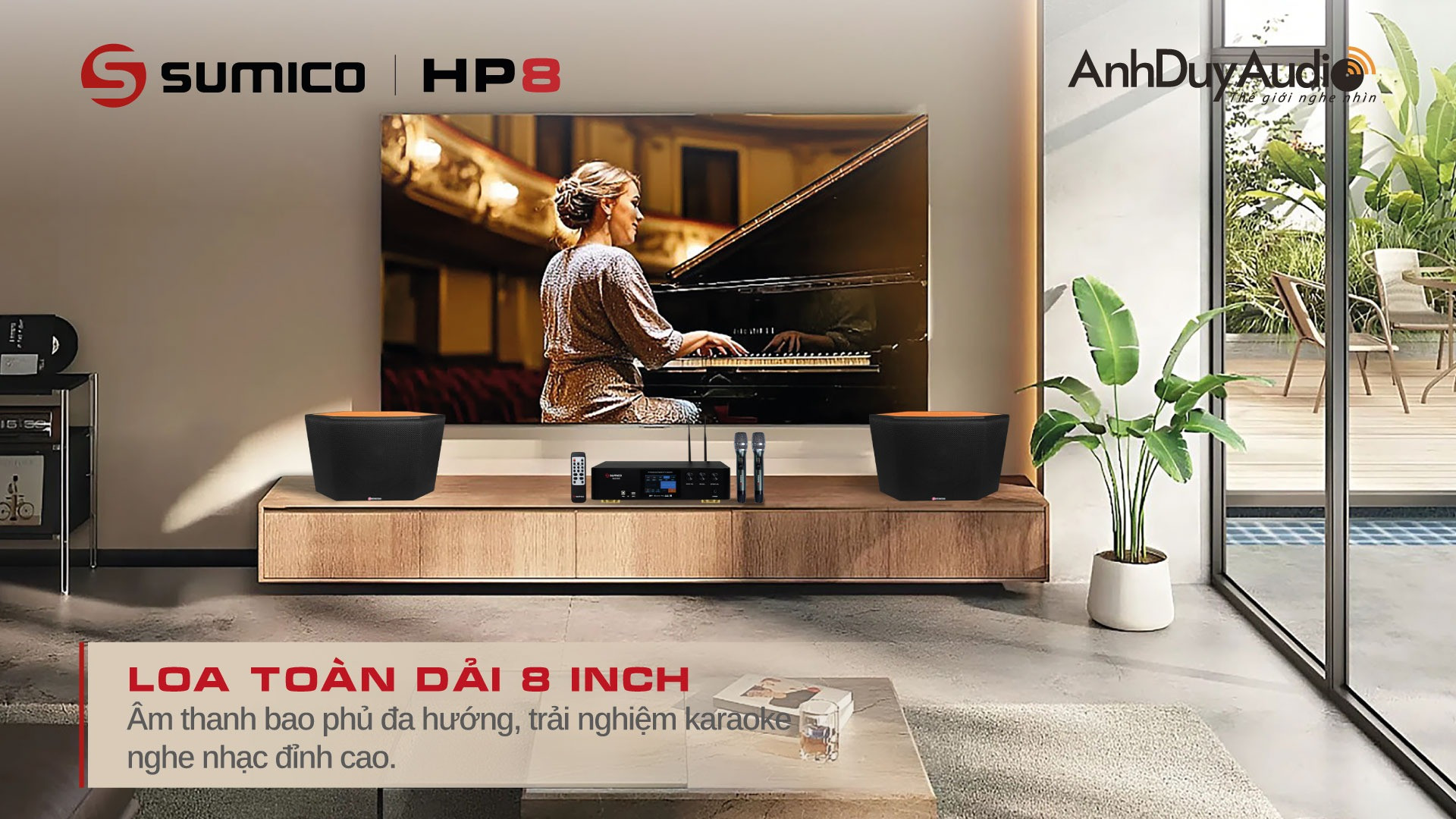 loa-sumico-hp8-toan-dai-8-inch-karaoke-nghe-nhac-phong-khach