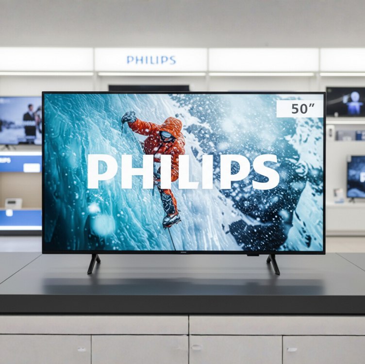PHILIPS Smart TV, 50″ 4K, 50PUG7300, Comando de Voz, Bluetooth, HDR, Dolby Atmos, HDMI, USB, Wi-Fi