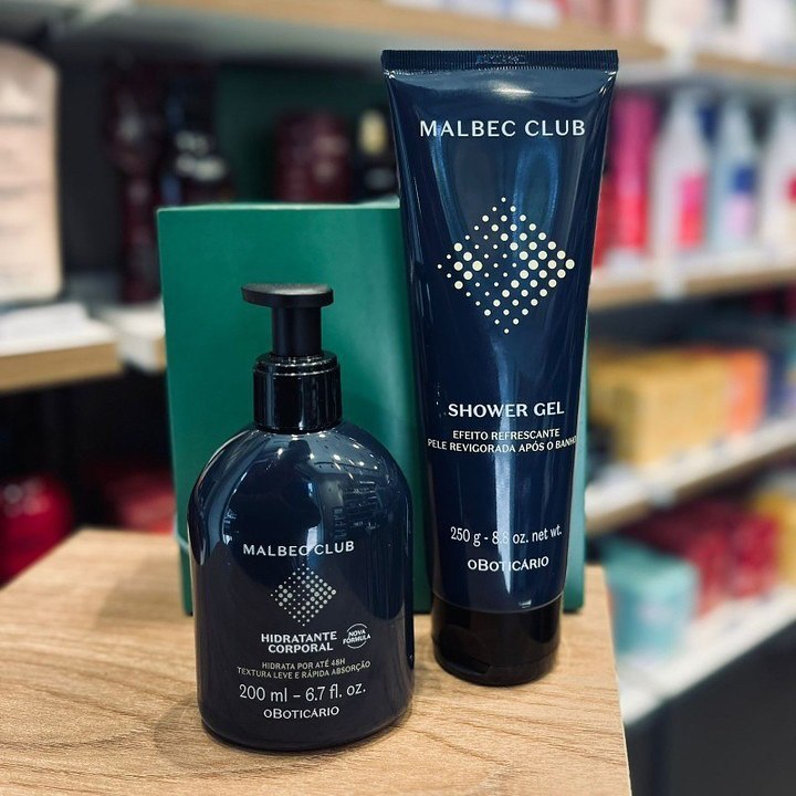 Malbec Cuidados: Loção Corporal 300ml + Sabonete Líquido 250g
