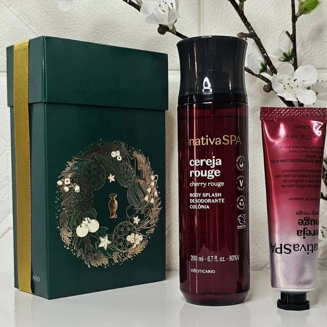 O Boticário Kit Presente Nativa Spa Cereja Rouge (2 Itens)