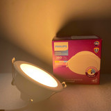 den downlight am tran doi mau led philips meson ssw d80 5w wh recessed led cct 2700k 4000k 6500k 380