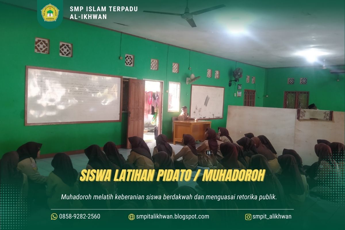 Siswa Latihan Pidato Muhadoroh