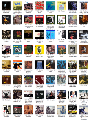 John Lee Hooker albums