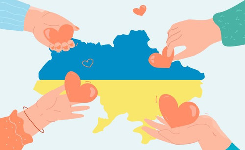 Human hands giving hearts to map of Ukraine.jpg