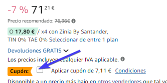 cupón amazon