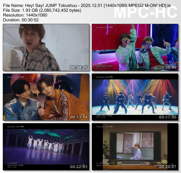 [TV-Variety] Hey! Say! JUMP特集 (M-ON! 2025.12.01)
