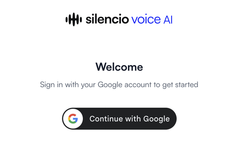 silencio google sign in.png