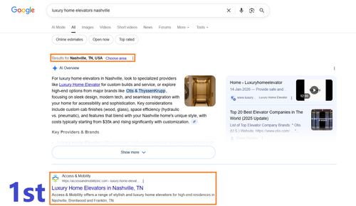 luxury home elevators nashville
