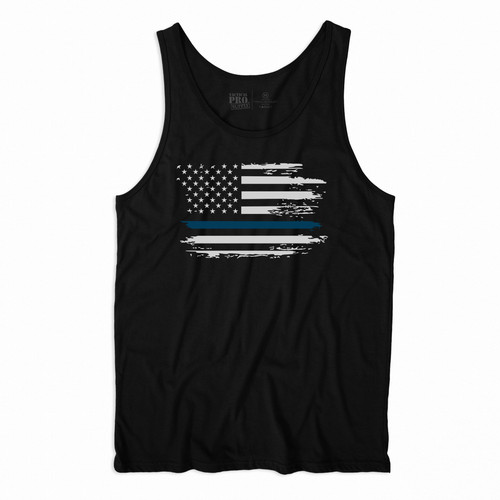 06 Tank Top Front Distressed Flag Blue Line.jpg