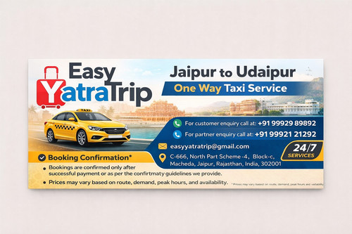 Jaipur to Udaipur One Way Taxi Service – Easy Yatra Trip.jpg