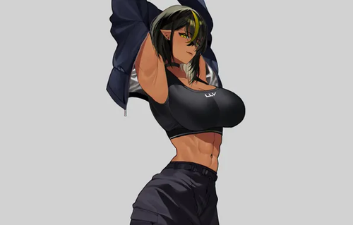 anime babe girl sexy tight tanned tan tanned skin tanned bab.png