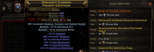 in game trade history