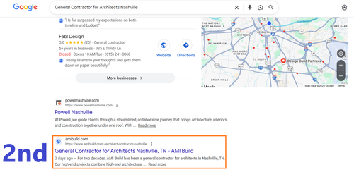General Contractor for Architects Nashville
