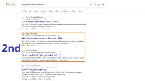 pollock home elevator nashville