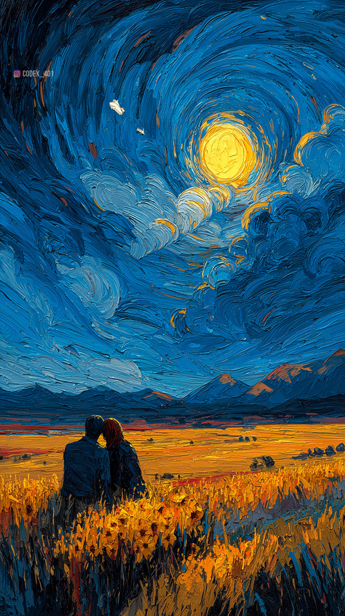 dovakin 2024 Van Gogh inspired sunset field tiny couple silhoue 4dd31caf afc8 48f5 92e1 2f43b6796195.jpg