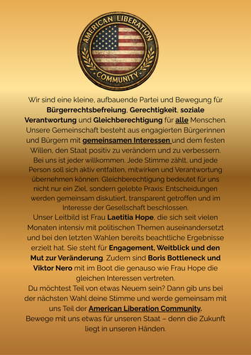 Wir sind eine kleine, aufbauende Partei und Bewegung für Bürgerrechtsbefreiung, Gerechtigkeit, sozia.png