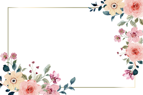 pink yellow floral frame with watercolor.png