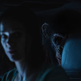 Jessica Alexander as Hannah" and Miguel Torres Umba as Ben" in Primate from Paramount Pictures.