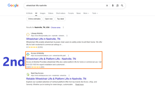 wheelchair lifts nashville 2nd