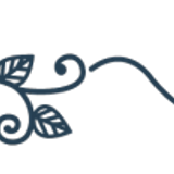 Pink Flower w Green Vines