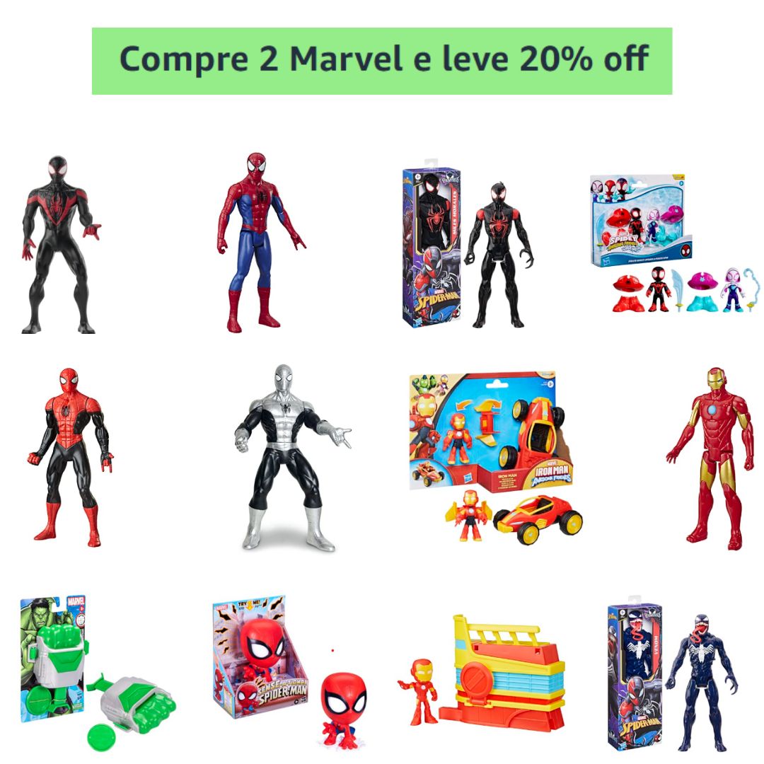 Compre 2 Marvel e leve 20% off