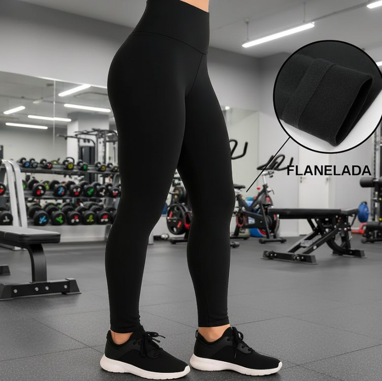 Calca Feminina Termica Forrada Legging Aveludada Frio Grossa