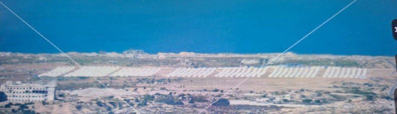 صفحة بن صهيون مكلس العبرية: مدينة الخيام في شمال غزة كما تُرى من إسرائيل...