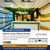 Discover comfy rooms and lively common areas at Sri Varahi Colive PG.