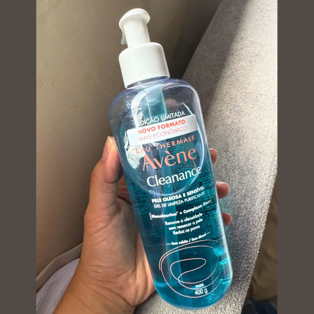 Avène Cleanance Gel de Limpeza Facial 400g, Para Pele Oleosa e Sensivel, Reduz Cravos e Poros Dilatados