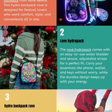 Stylish Rave Hydration Backpack for Every Festival