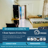 Clean rooms and fresh common areas every day at Sri Moksha PG Coliving.