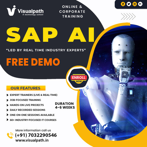 Visualpath provides Best SAP AI Training designed for learners who want hands-on exposure to AI in real SAP environments, not just theory. The program focuses on applied workflows, automation thinking, and real business scenarios. SAP AI Course Online with certification helps professionals learn at their own pace with structured online access and guided learning. This approach builds confidence and usable skills for real projects and career growth. Call +91-7032290546 today

WhatsApp: https://wa.me/c/917032290546
Visit:https://www.visualpath.in/sap-artificial-intelligence-training.html
Visit our Blog: https://visualpathblogs.com/sap-ai/