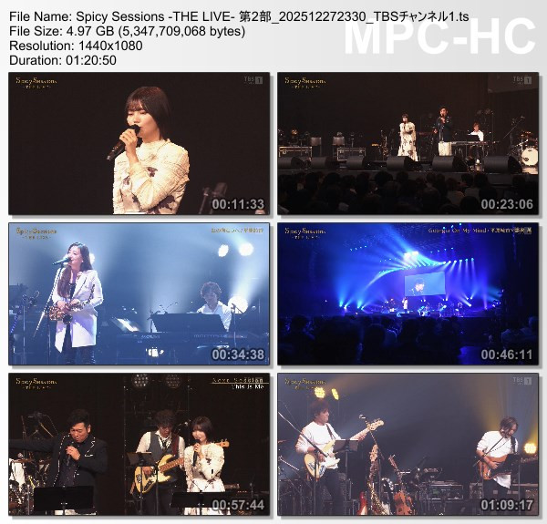 [TV-Variety] Spicy Sessions – 2025.12.27 -THE LIVE- 第2部