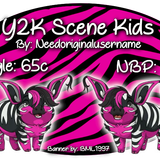 y2k scene kids porcus