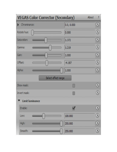 VEGAS Colour Corrector (secondary) Preset - G-major 2119.jpg