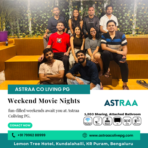 Weekend movie nights bring laughter and bonding at Astraa Coliving PG..png