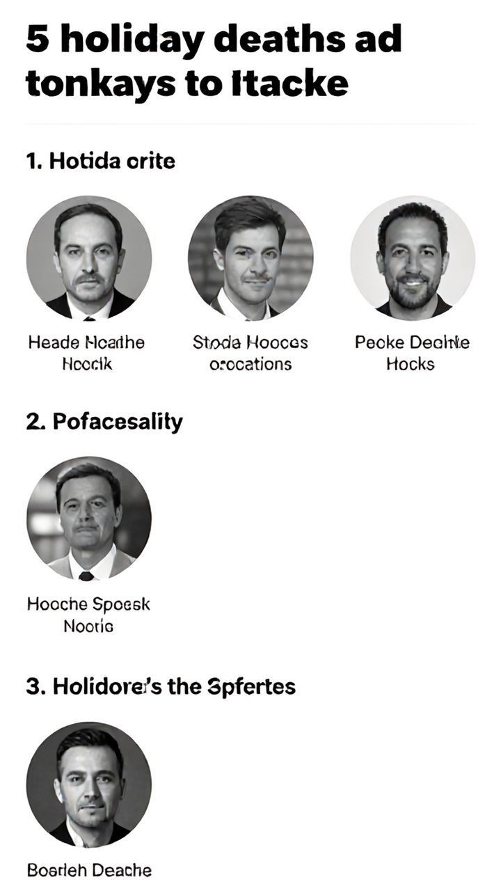 5 holiday deaths linked to stroke, heart attacks reported