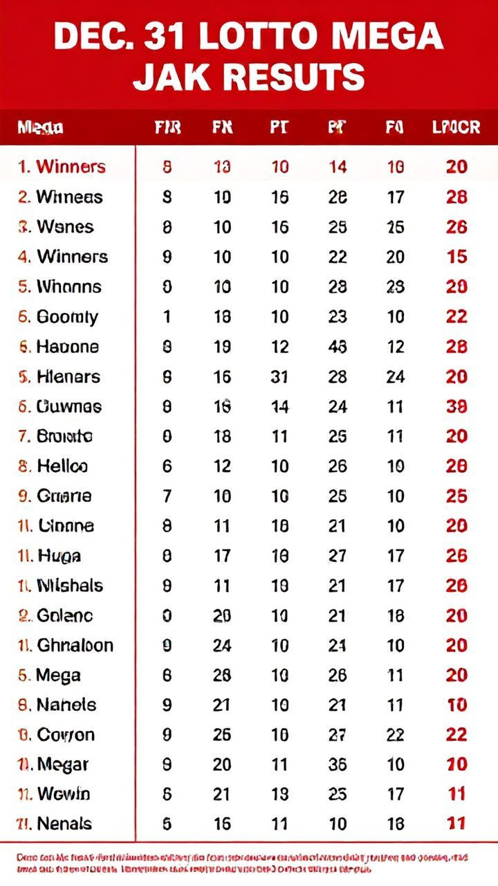 Dec. 31 lotto results No winners in Grand, Mega jackpots