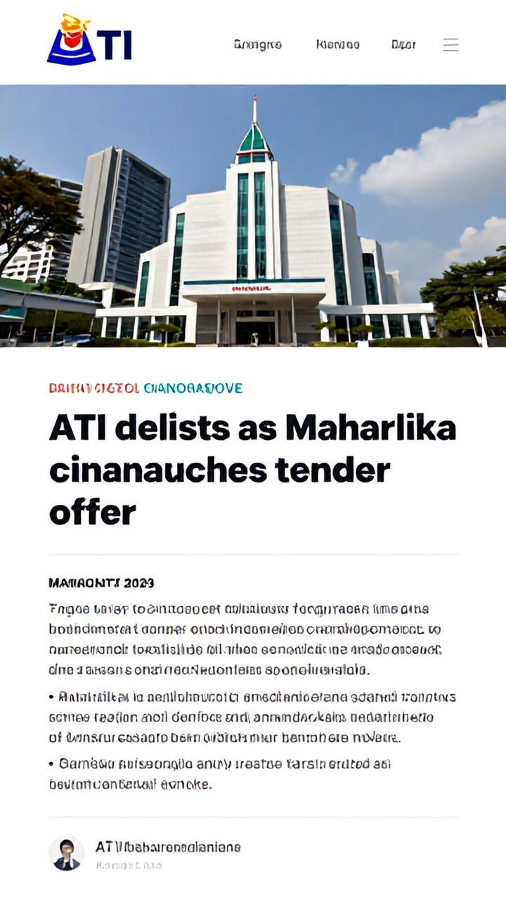 ATI delists as Maharlika launches tender offer