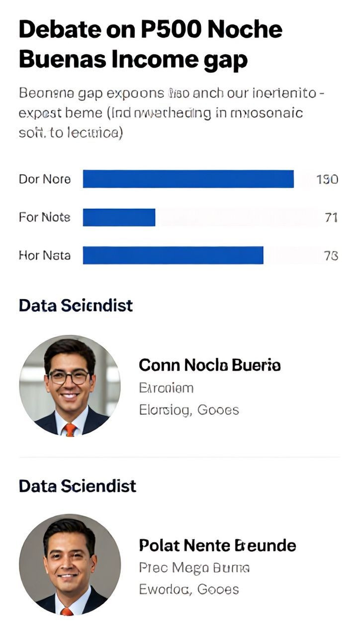 Debate on P500 Noche Buena exposes income gap - data scientist