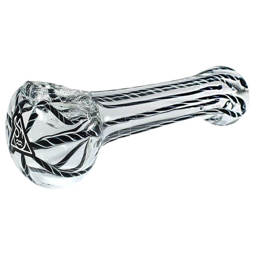 Pipe de Vidro Glass Inside Color Line Squadafum Preto (1)