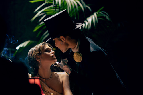 Kaia Gerber plays Starlet and Li Jun Li plays Lady Fay Zhu in Babylon from Paramount Pictures..jpg