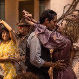 Diego Calva plays Manny Torres and Margot Robbie plays Nellie LaRoy in Babylon from Paramount Pictur