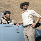 Diego Calva plays Manny Torres and Brad Pitt plays Jack Conrad in Babylon from Paramount Pictures.