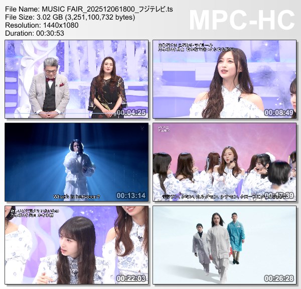 [TV-Variety] MUSIC FAIR – 2025.12.06