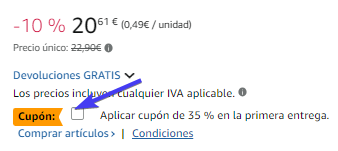 cupón amazon