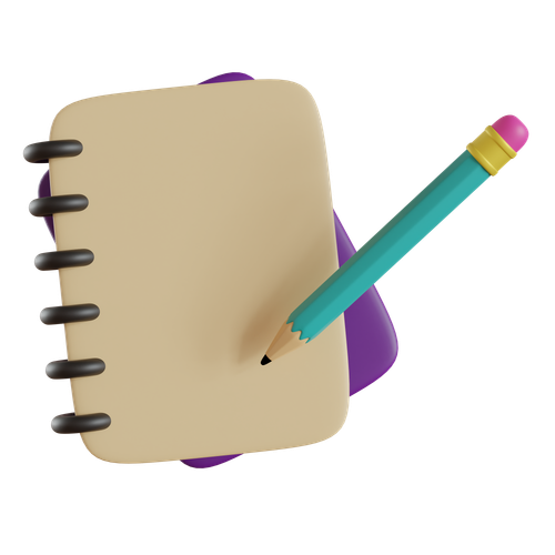 vecteezy note book with pencils isolated on transparent background 21507463.png